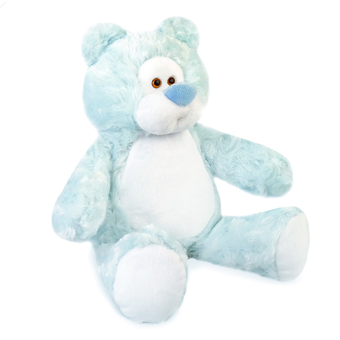 Мягкая игрушка "Мишка Rouz", голубой, 35 см