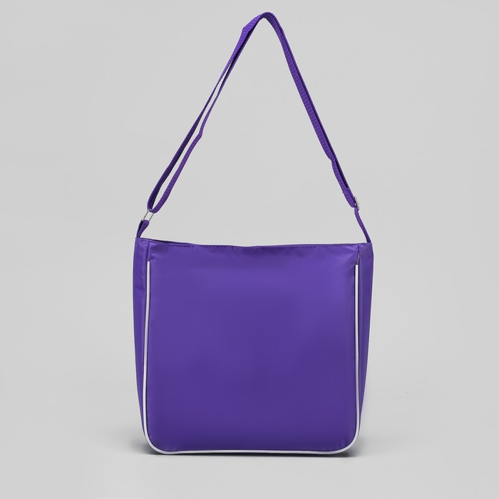 Сумка молодёжная "Верония", 1 отдел, наружный карман, цвет фиолетовый