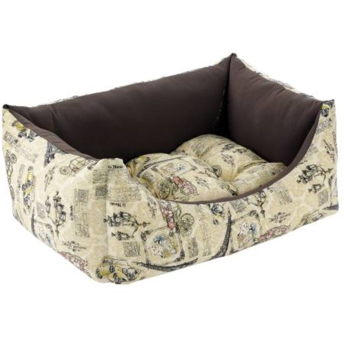 Лежак Fauna INT PARIS BEIGE, мягкий, 57х43х18см