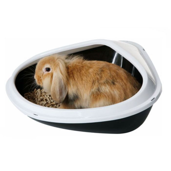 Туалет для грызунов CONCHA угловой с бортом