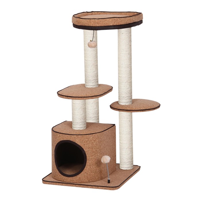 Игровая площадка Fauna INT URBANO, для кошек, коричневая