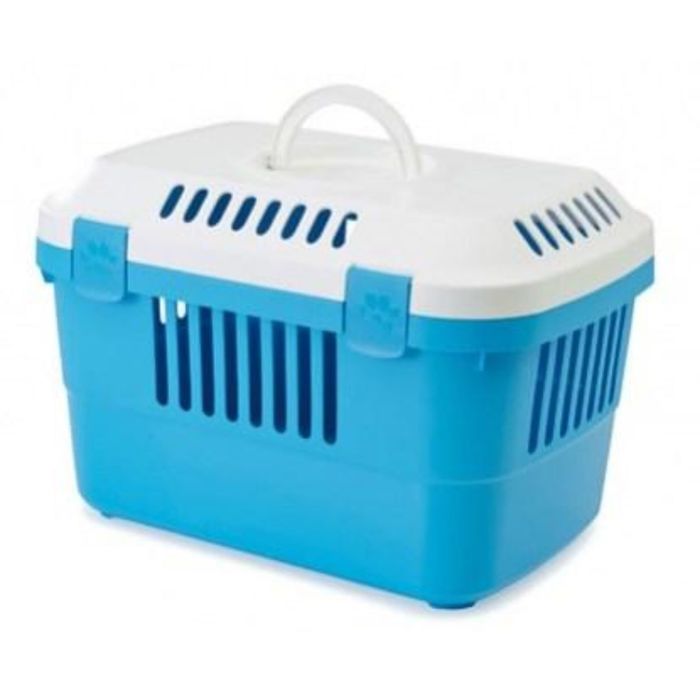 Переноска DISCOVERY 1 белая/голубая