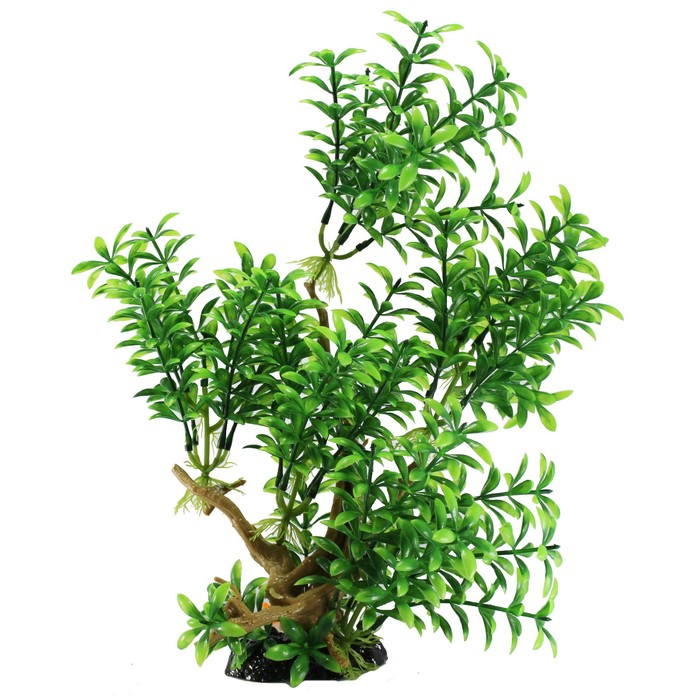 Декорация Fauna INT "Растение на коряге" №2, 19х11х29см, пластик