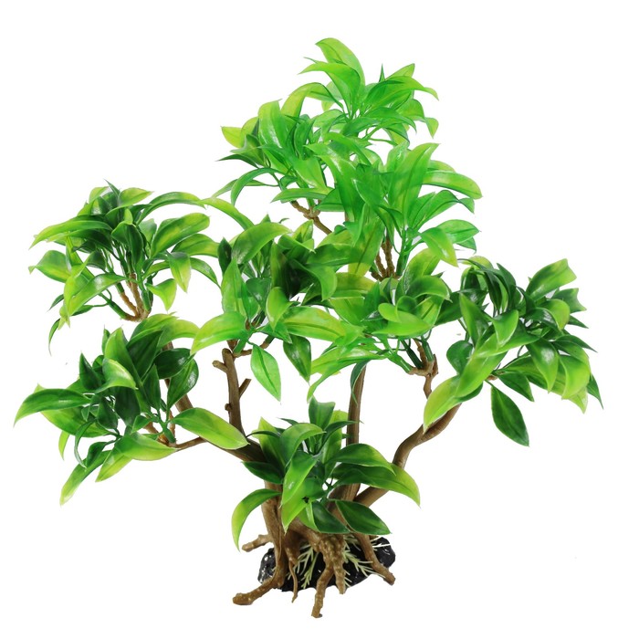 Декорация Fauna INT "Растение на коряге" №18, 26х14х29см, пластик