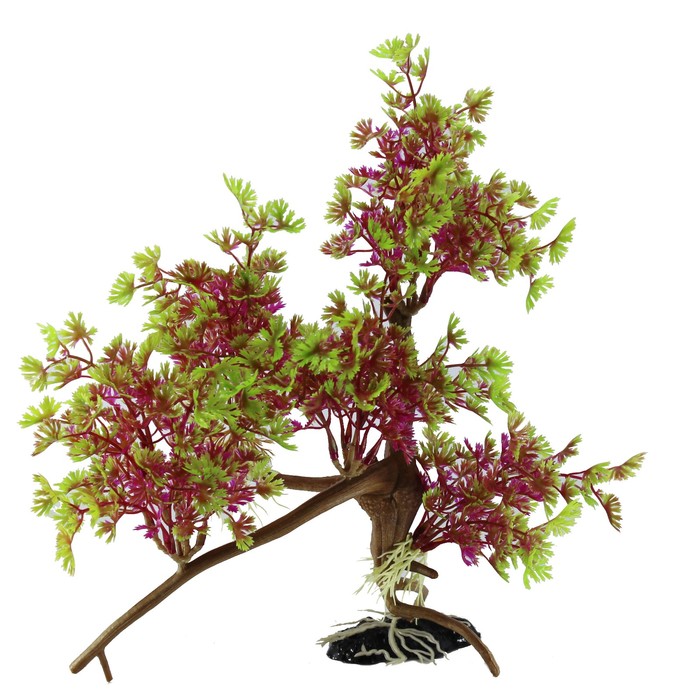 Декорация  Fauna INT "Растение на коряге" №30, 30х14х25см, пластик