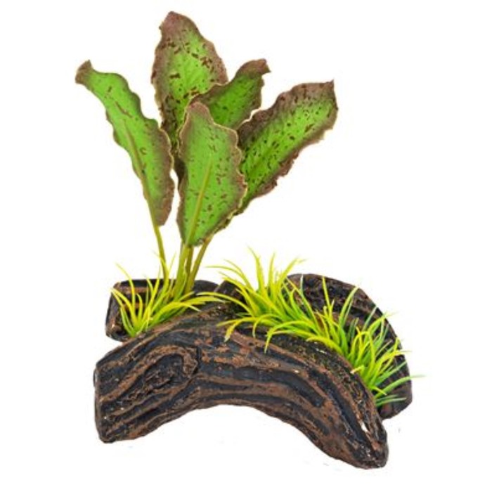 Распылитель декоративный PENN-PLAX "Растение на бревне", зеленое