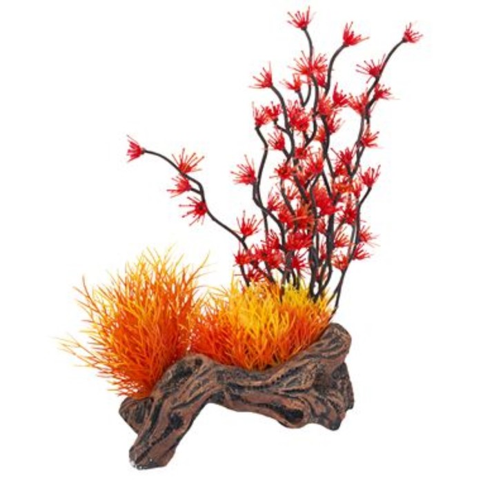 Распылитель декоративный PENN-PLAX "Растение на коряге", красное