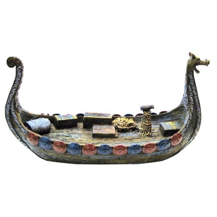 Декорация PENN-PLAX "Ладья викингов", 23,5см, пластик