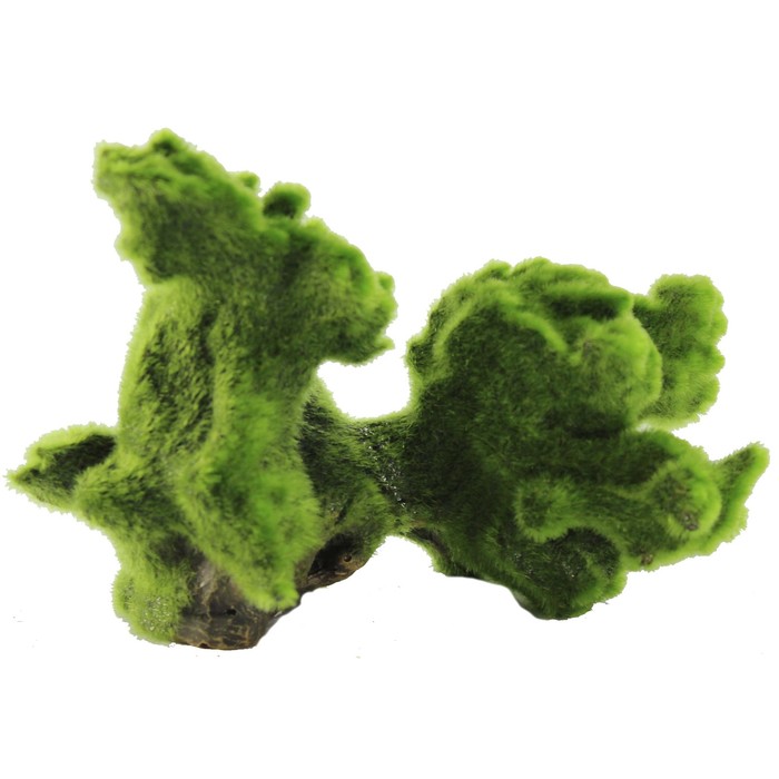 Декорация Fauna INT "Коряга зеленая", 16,5х9х11см, пластик