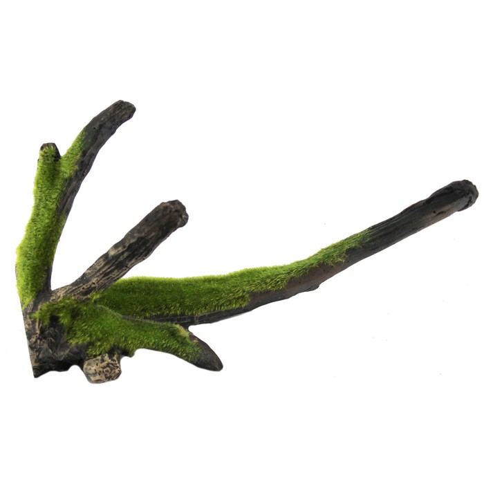 Декорация Fauna INT "Коряга зеленая", 26х12,5х13,5см, пластик