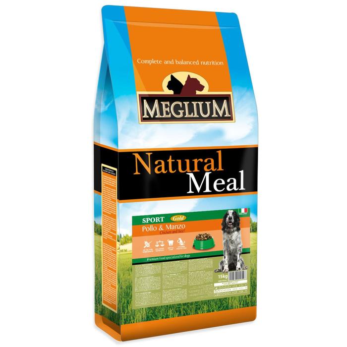 Сухой корм MISTER PET MEGLIUM SPORT GOLD для собак, 15 кг