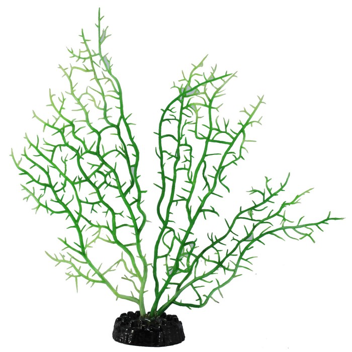 Декорация Fauna INT "Коралл", 20 см зеленый, пластик