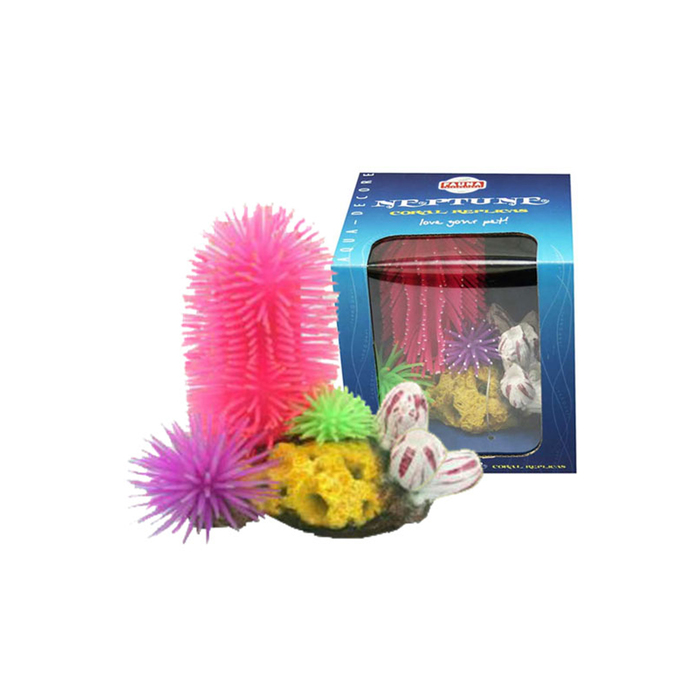 Декорация Fauna INT "Кораллы", 16х10х15см розов/зел/фиолетовый