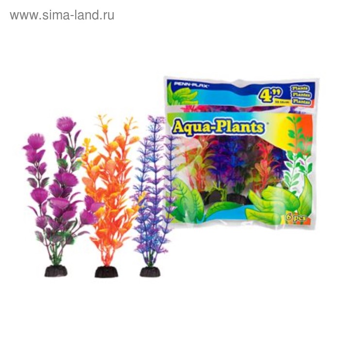 фото Растение penn-plax aqua-plants, 20см, с грузом, цветное, 6шт/уп