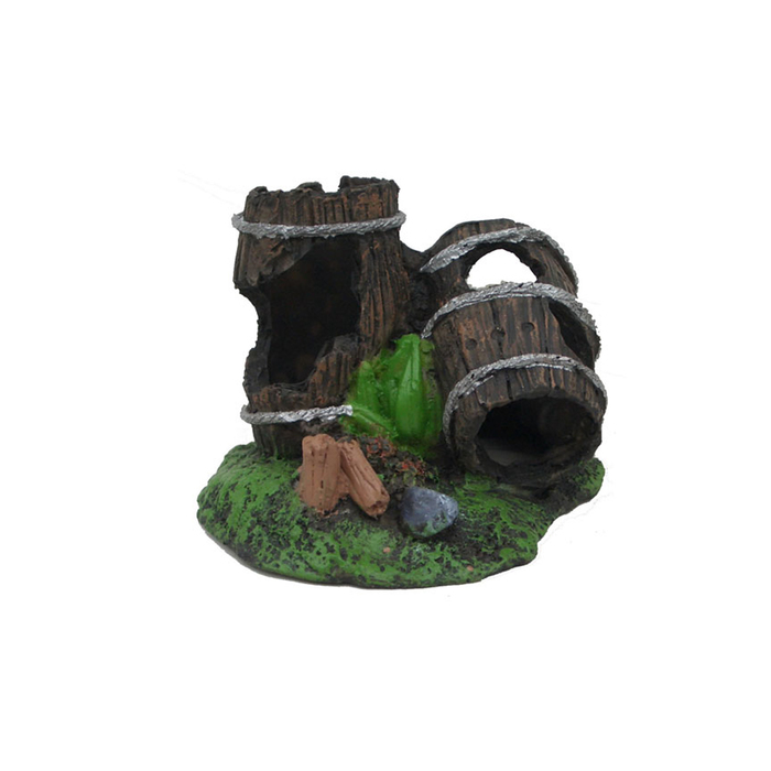 Декорация Fauna INT "Две бочки", 9,5х8х6см, пластик