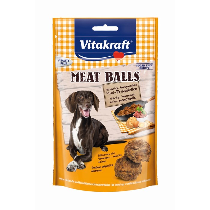 Лакомство Vitakraft MEAT BALLS для собак, 80 г