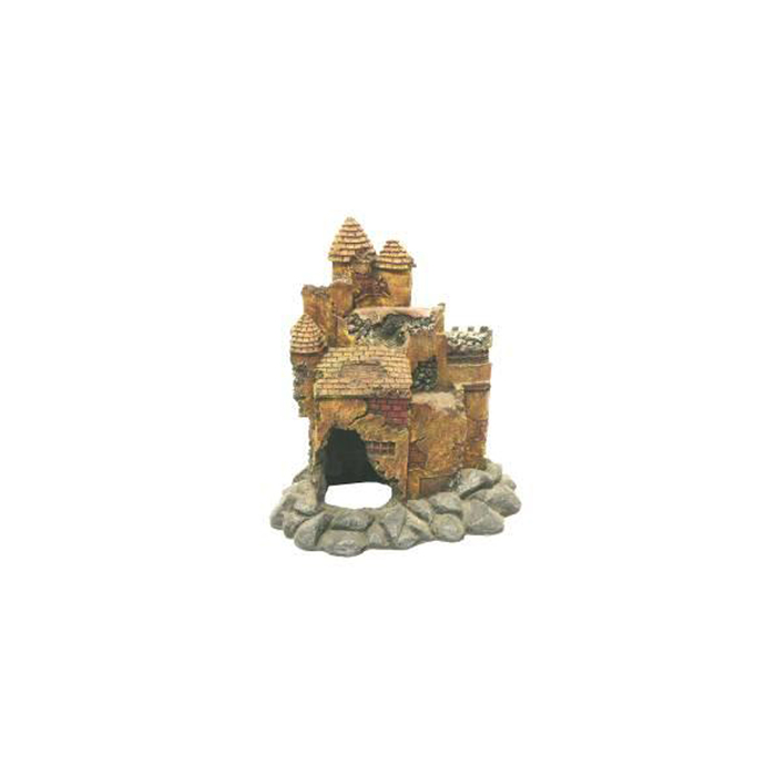 Декорация Fauna INT "Развалины замка", 15,5х11,5х17см, пластик