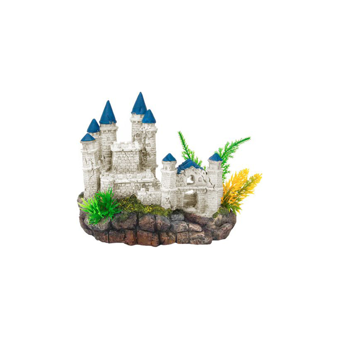 Декорация Fauna INT "Замок на скале", 18,2х11,5х15,5см, пластик