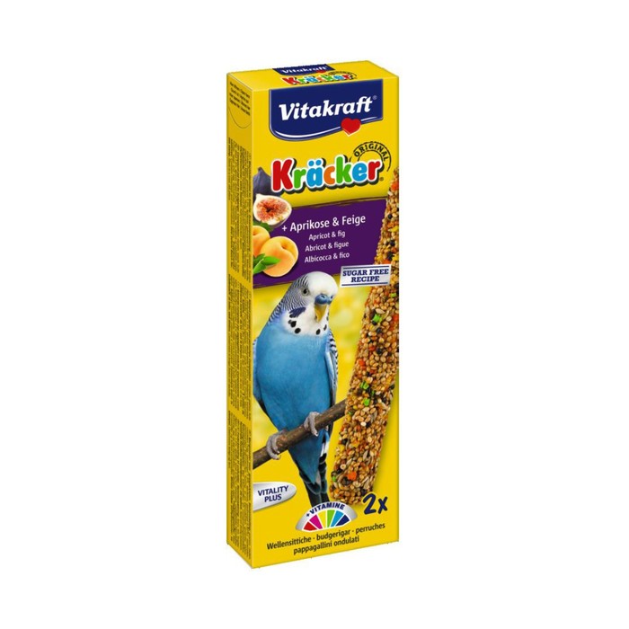 Крекеры Vitakraft для волнистых попугаев, фруктовые, 2шт/уп