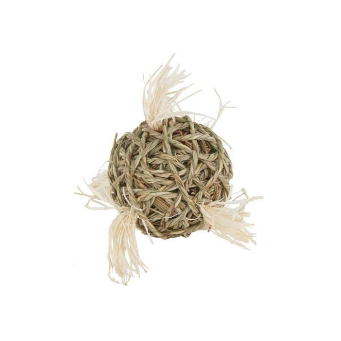 Игрушка Fauna INT "Мяч плетеный", для грызунов, 10см, водоросли