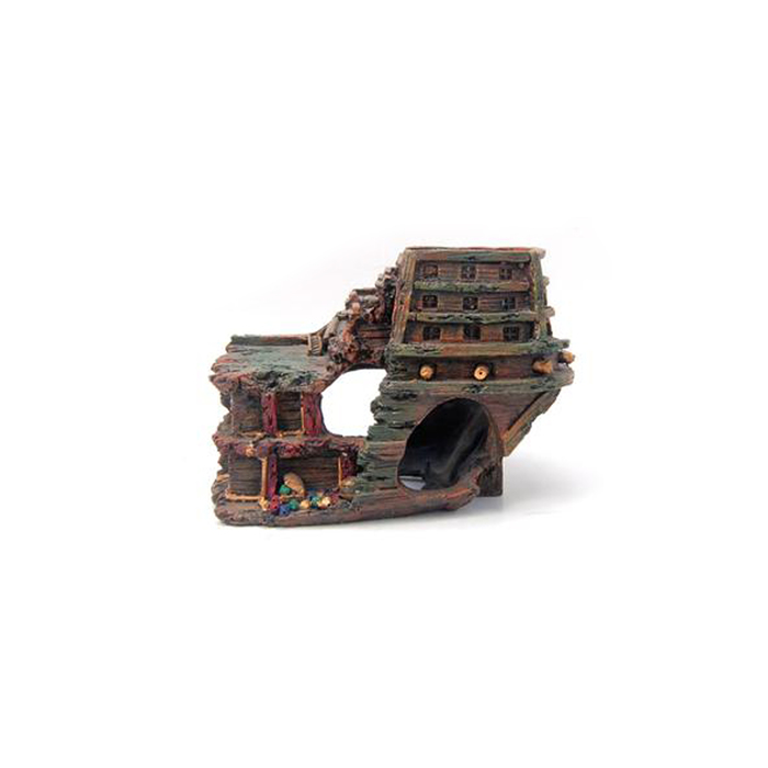 Декорация Fauna INT "Корма коробля", 21х13х13см, пластик