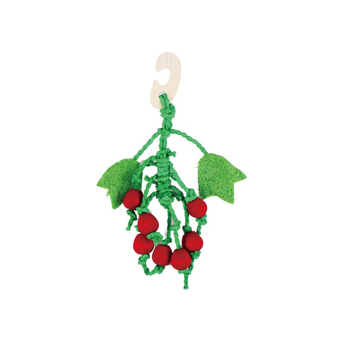 Игрушка Fauna INT "Тотматы", для грызунов, 22см, дерево, люффа