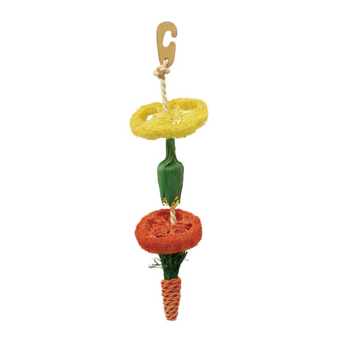 Игрушка Fauna INT "Овощи", для грызунов, люффа