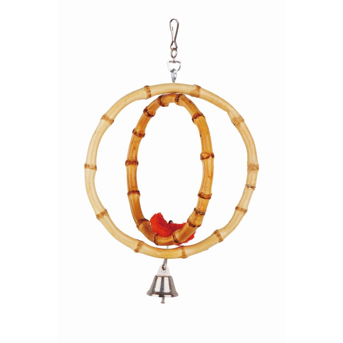 Игрушка Fauna INT "Качели", для птиц, 18х26см, бамбук