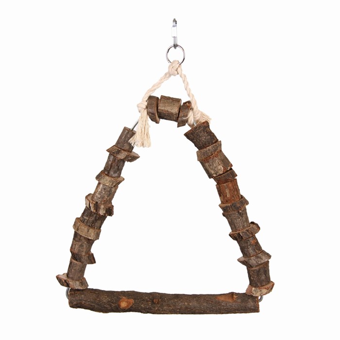 Игрушка Fauna INT "Качели", для птиц, 20х15см, дерево