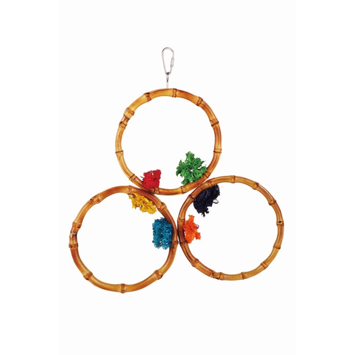 Игрушка Fauna INT "Качели", для птиц, 32х32см, бамбук