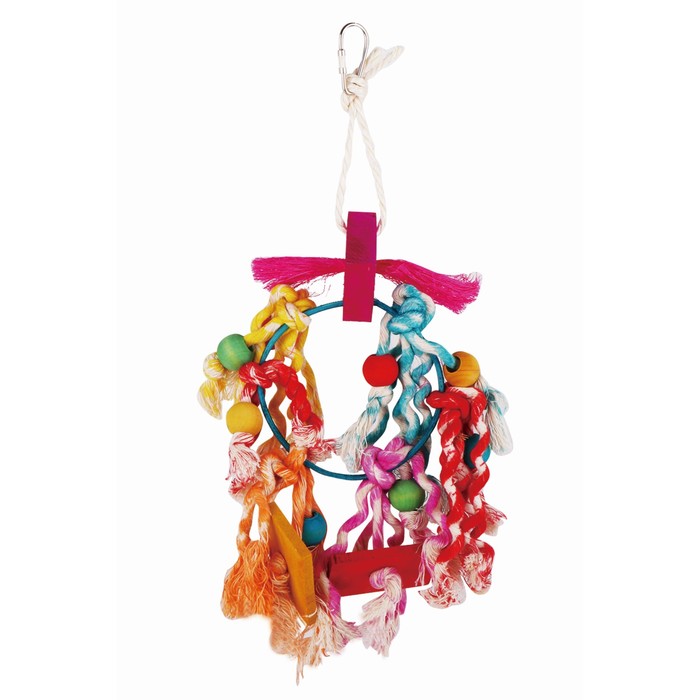 Игрушка Fauna INT "Кольцо с веревками", для птиц