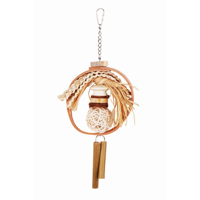 Игрушка Fauna INT "Кольцо с плетеным мячом", для птиц