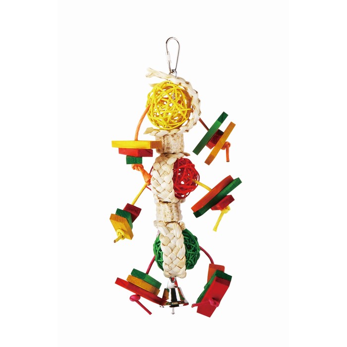 Игрушка Fauna INT "Плетеные мячи с колокольчиком", для птиц