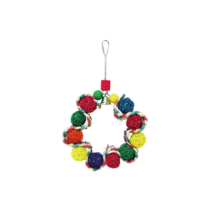 Игрушка Fauna INT "Венок-плетеные шарики", для птиц