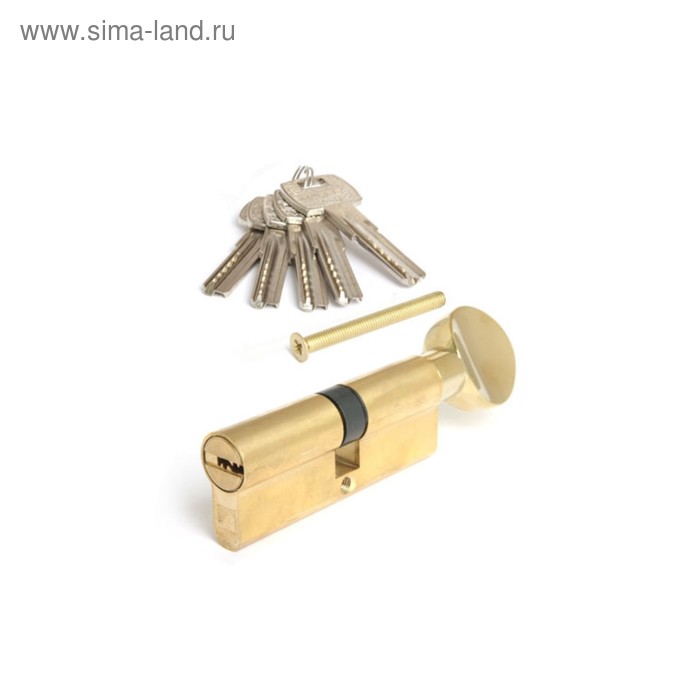 фото Цилиндровый механизм apecs premier rt-62-c-g, ключ-вертушка, цвет золото