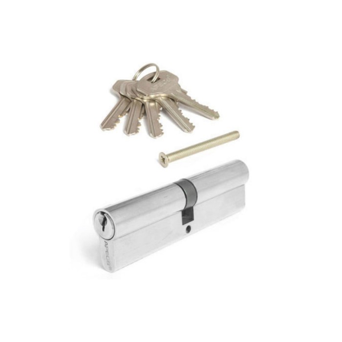 Цилиндровый механизм Apecs SC-110-Z-Ni, английский ключ, цвет никель