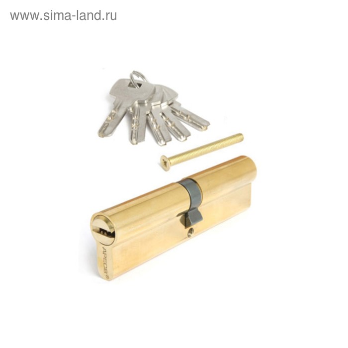 фото Цилиндровый механизм apecs sc-m-110-z-g, перфорированный ключ, цвет золото