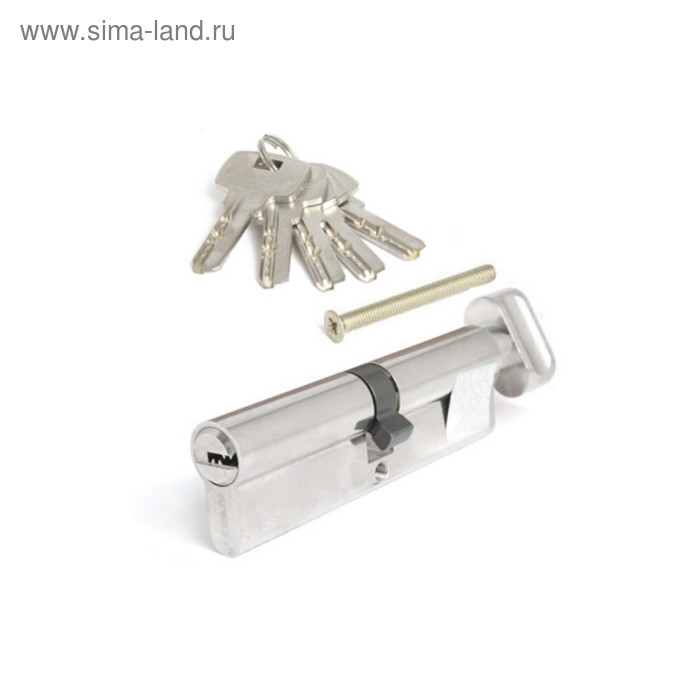 Цилиндровый механизм Apecs SM-105(40С/65)-С-NI, ключ-вертушка, перфорированный, цвет никель