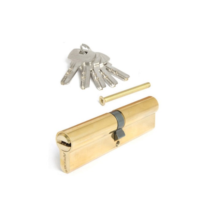Цилиндровый механизм Apecs SM-120-G, перфорированный ключ, цвет золото