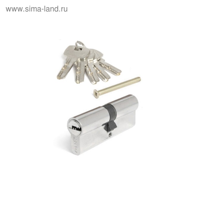 фото Цилиндровый механизм apecs sm-90(35с/55)-c-ni, ключ-вертушка, перфорированный, цвет никель