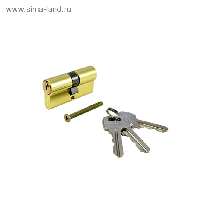 Цилиндровый механизм "СТАНДАРТ" A 60 BP, английский ключ, 3 ключа, цвет золото