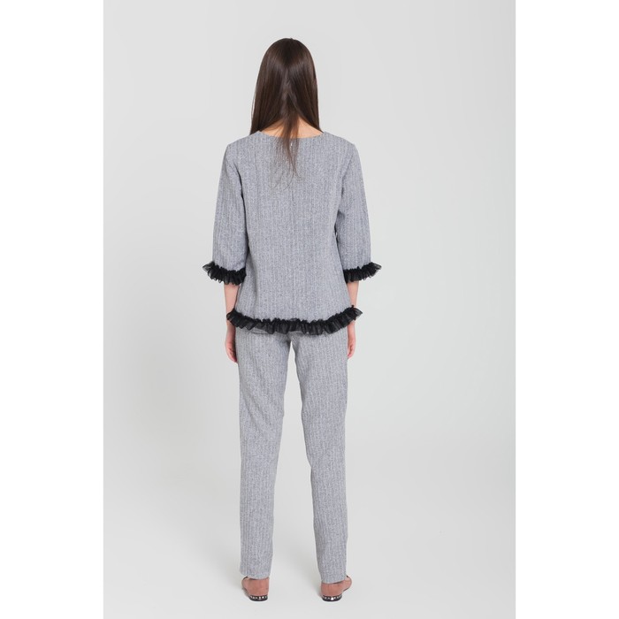 Костюм женский (джемпер, брюки) 3 цвет серый, р-р 44