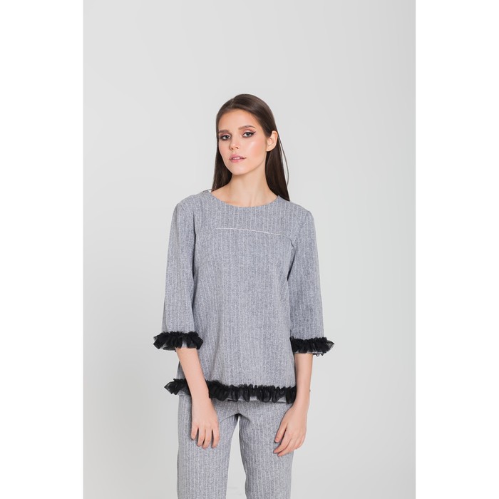 Костюм женский (джемпер, брюки) 3 цвет серый, р-р 44