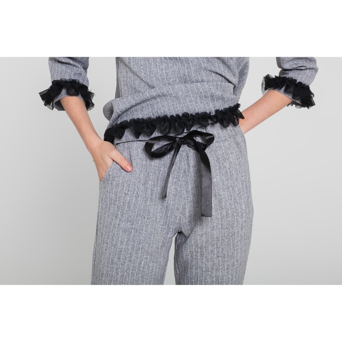 Костюм женский (джемпер, брюки) 3 цвет серый, р-р 44