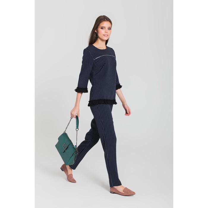 Костюм женский (джемпер, брюки) 3 цвет синий, р-р 44