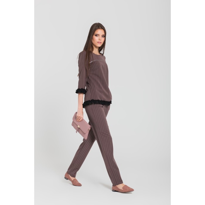 Костюм женский (джемпер, брюки) 3 цвет кофе, р-р 42
