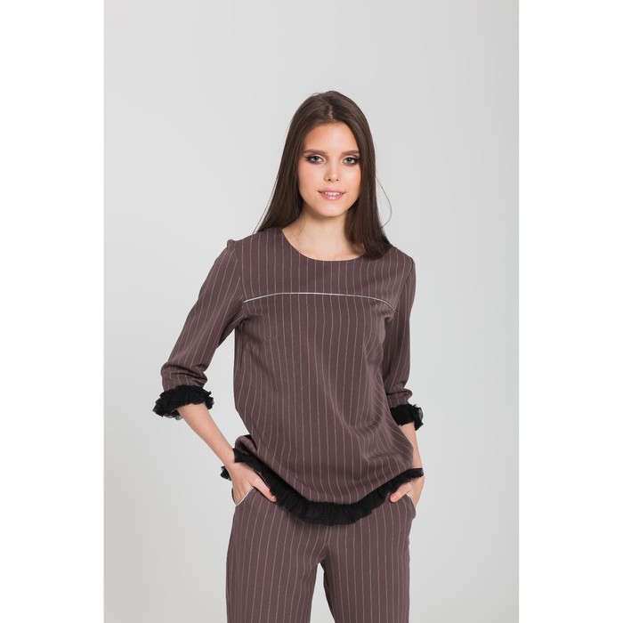 Костюм женский (джемпер, брюки) 3 цвет кофе, р-р 46