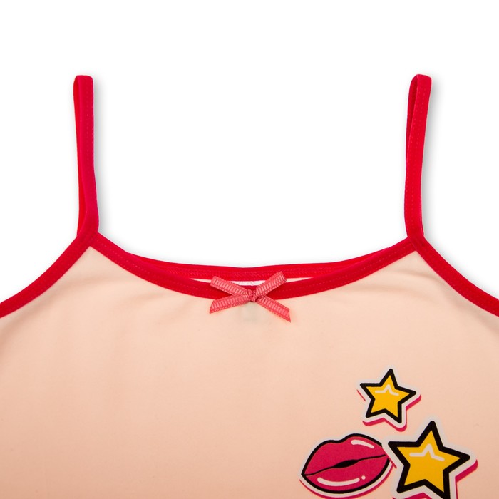 Майка для девочки на бретелях, рост 152/158 см, цвет розовый 2152