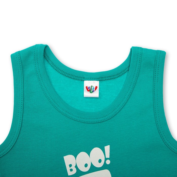 Майка для мальчика, рост 92 см, цвет бирюзовый 2239_М