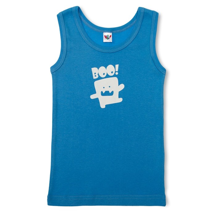 Майка для мальчика, рост 92 см, цвет голубой 2239_М